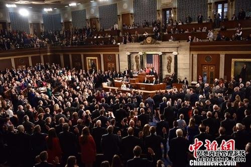 资料图：美国国会。中新社记者 沙晗汀 摄